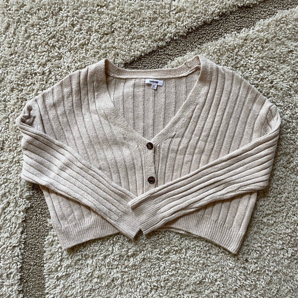 Garage Cropped Cardigan - Picture 1 of 10